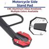 2Pcs Extension Foot Pad Foot Side Stand Support Plate Motorcycle Accessories Motorcycle