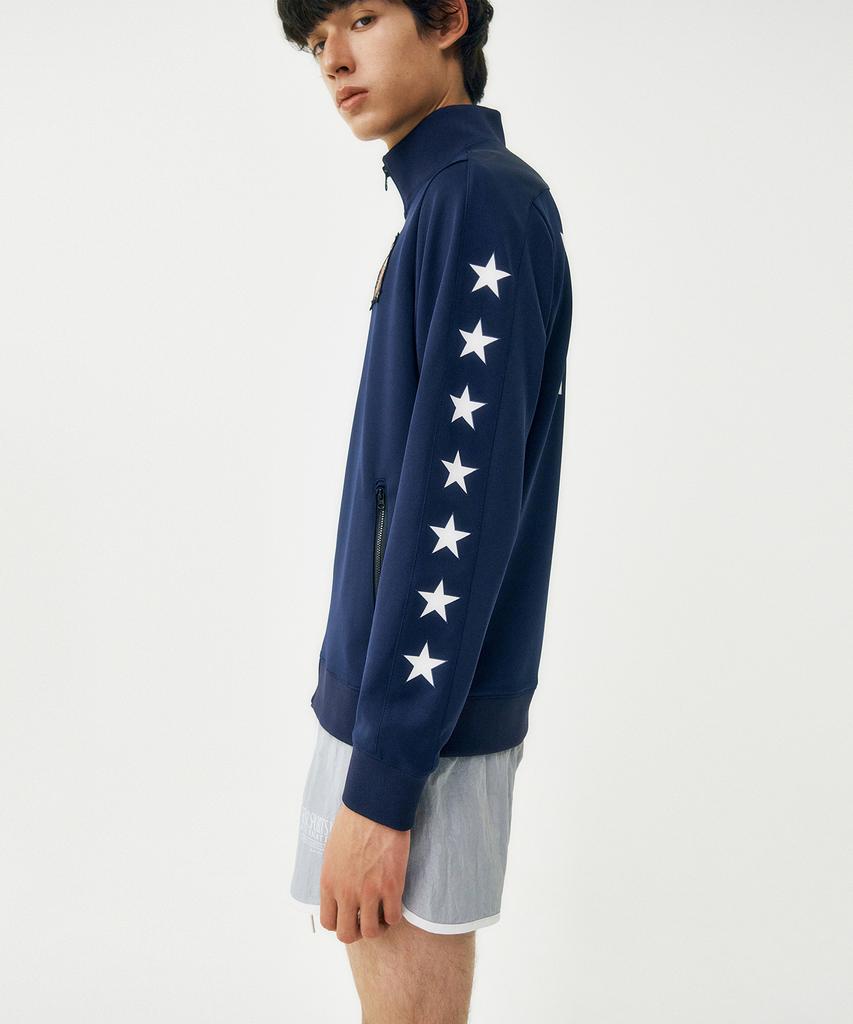 From Arles 90S Vintage Jersey Jacket / Navy