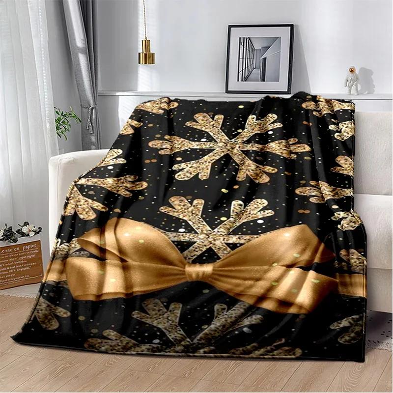 Merry Christmas Tree Santa Claus Kids Gift Cartoon Plush Blanket,Flannel Blanket Throw Blanket for Living Room Bedroom Bed Sofa