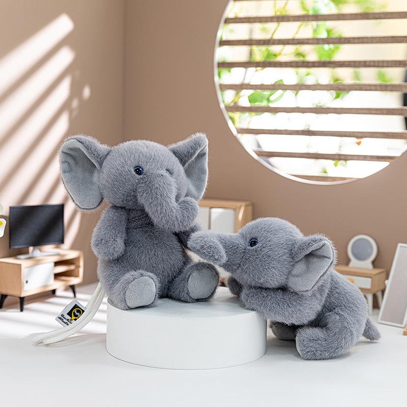 Palm Treasure Series Plush Toy Doll Cute Hippo Simulation Animal Children's Cartoon Doll Keychain