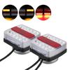 Gelb und Rot Weiß Beleuchtung Auto Lkw Rücklicht 2 Stück/Set Kombination Abschleppen Rücklicht 16 LEDs Anhänger Rücklicht mit Magnet 12V
