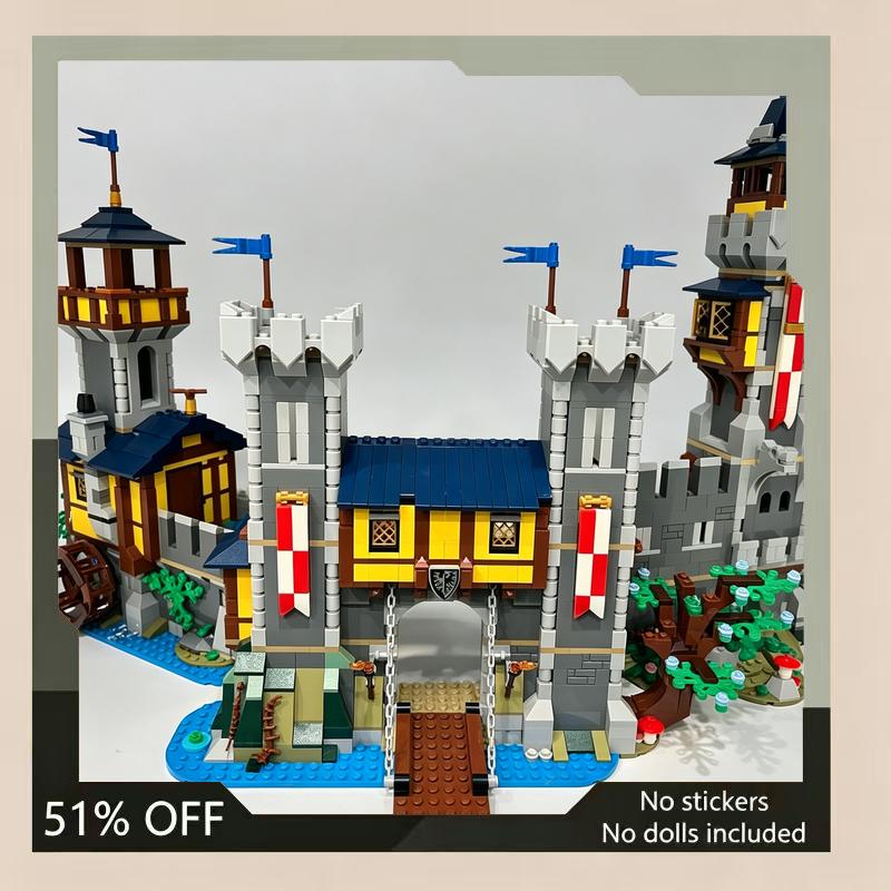 2570PCS Medieval Castle II MOC Building Blocks Architecture DIY Assembly Creative Toy Collection Display Educational Gift