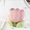 Ceramic Flower Makeup Brush Storage Bucket Pen Container Ceramic Tulip Pen Holder  Girl Gift