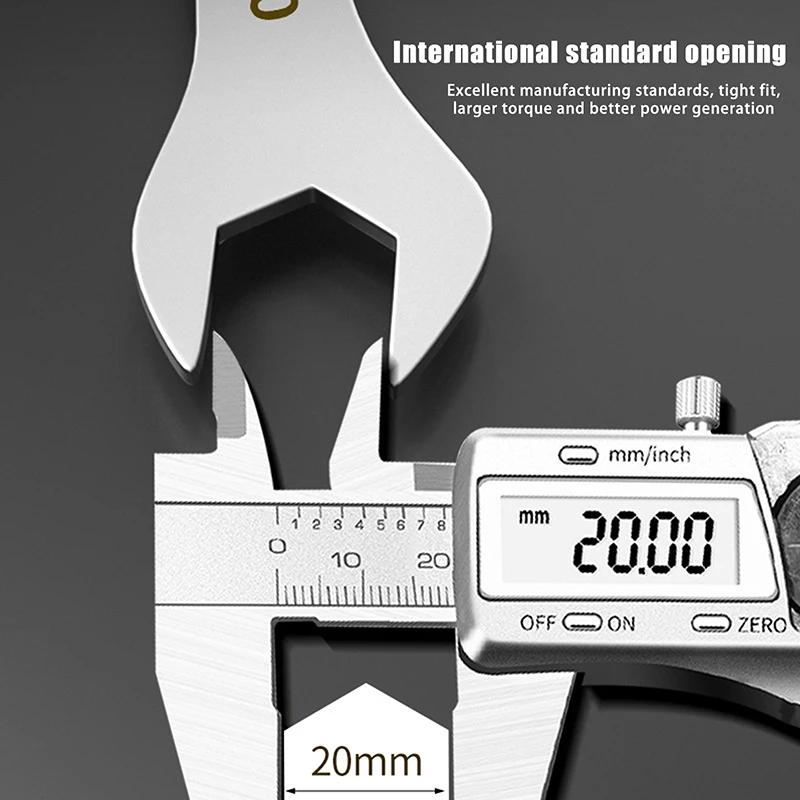 Wholesale 3mm Ultra-thin Wrench Large Dual-purpose Open-end Wrench 4-32mm Cross-border Lightweight Segment