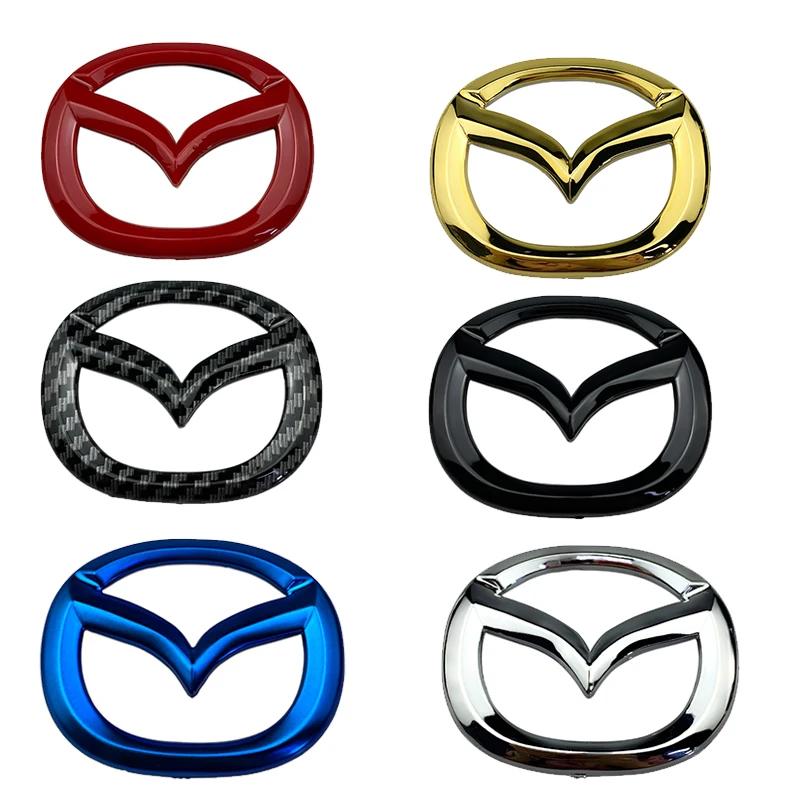 ABS Car Steering Wheel Emblem Cover Stickers for Mazda CX6 CX9 CX7 RX7 MX5 CX5 CX3 Protege Badge Internal Decals Decoration