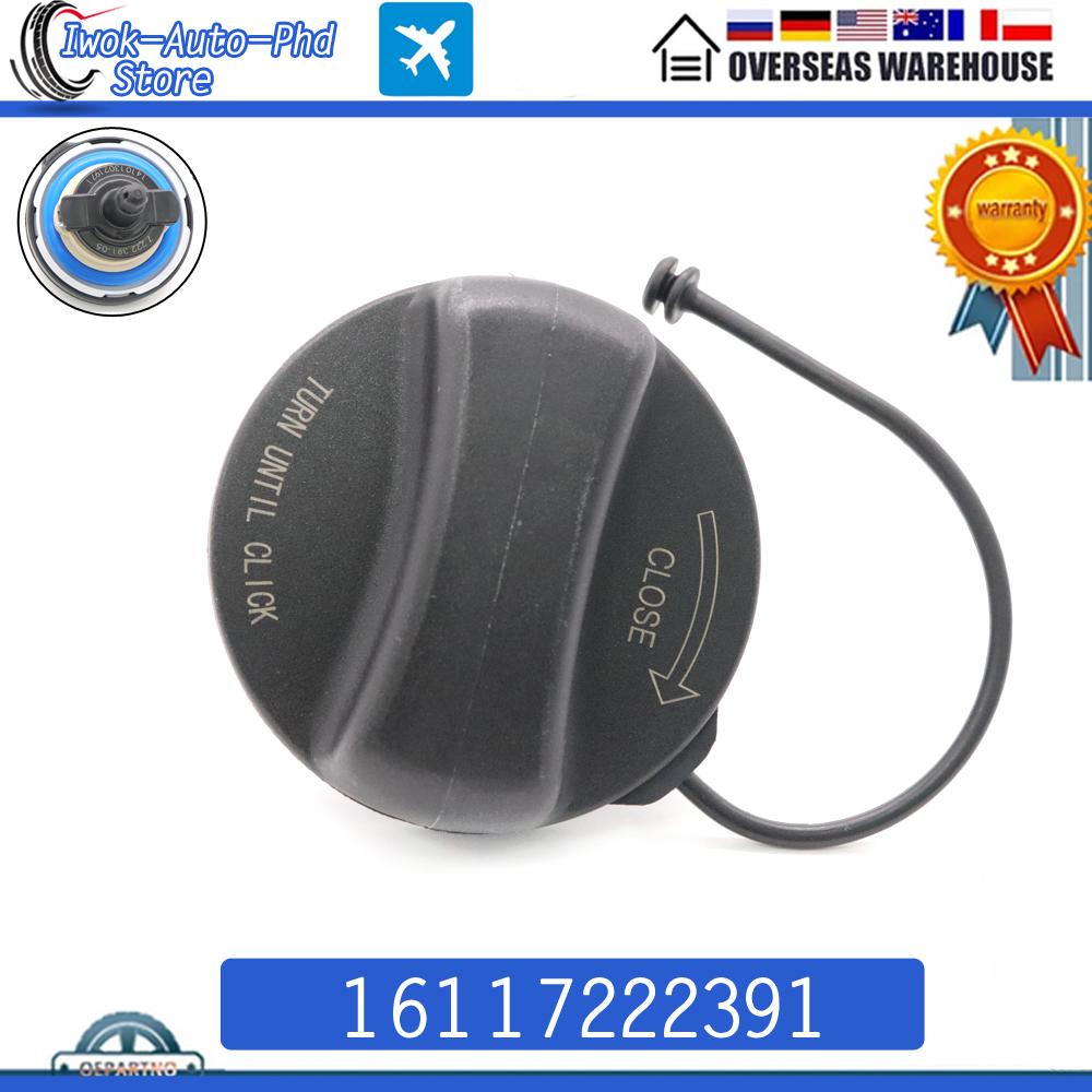 IWOKPHD 16117222391 Fuel Gas Tank Filler Cap Covers Assembly For BMW E39 E46 E60 E63 E65 E66 E70 E90 X3 X4 X5 M3 M5 Mini Cooper