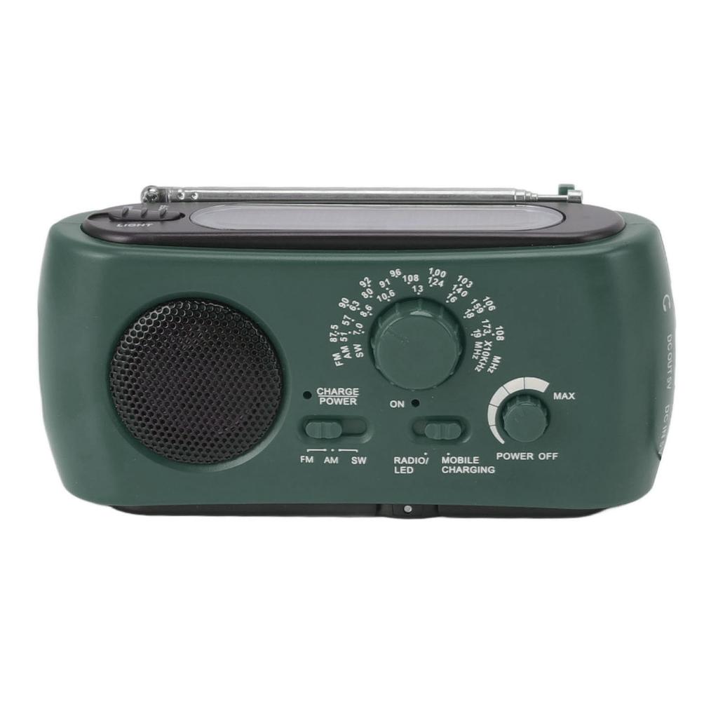 Notfallwetterradio Multifunktionales AM FM SW Tragbares Powerbank Solar-Handkurbelradio für