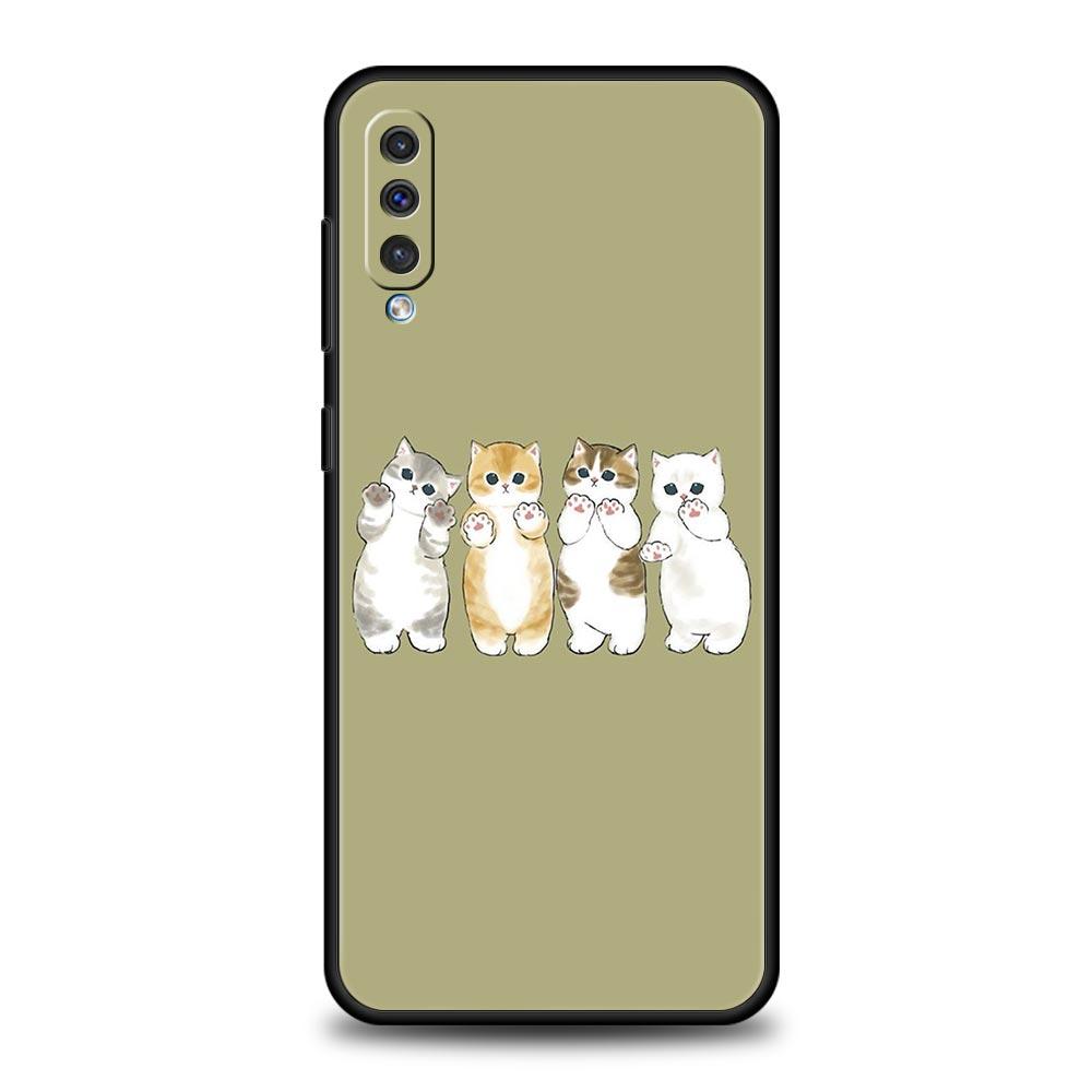 Animals Cat Phone Case For Samsung Galaxy A56 A36 A26 A34 A17 A16 A06 A14 A12 A54 A72 A70 A30 A24 A22 A20e A52 A50 A40 A32 Cover