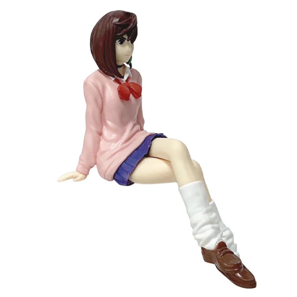 18CM Anime DAN DA DAN Ayase Momo Figure Humanoid Doll Ornament Model Toys Female Proportional Collect Holding Flowers PVC
