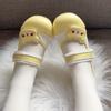 For example, Lolita indoor small leather shoes cute cartoon Velcro round head soft sole princess shoes