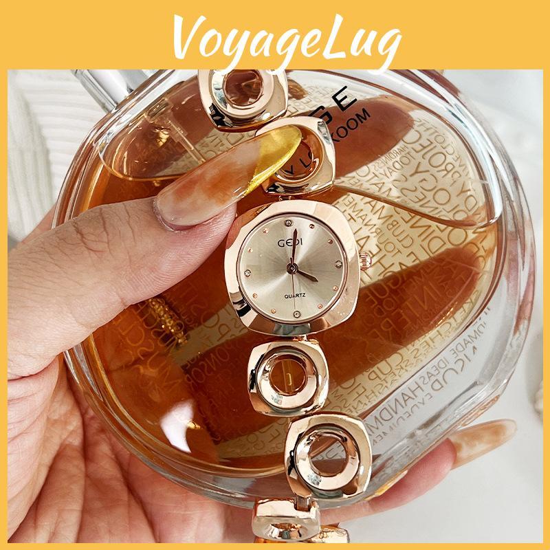Modern Lady Quartz Watch With Alloy Band And Water Resistance For Casual Wear