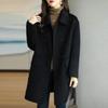 2025 Autumn/Winter Women's Korean-Style Slimming Mid-Length Wool Coat