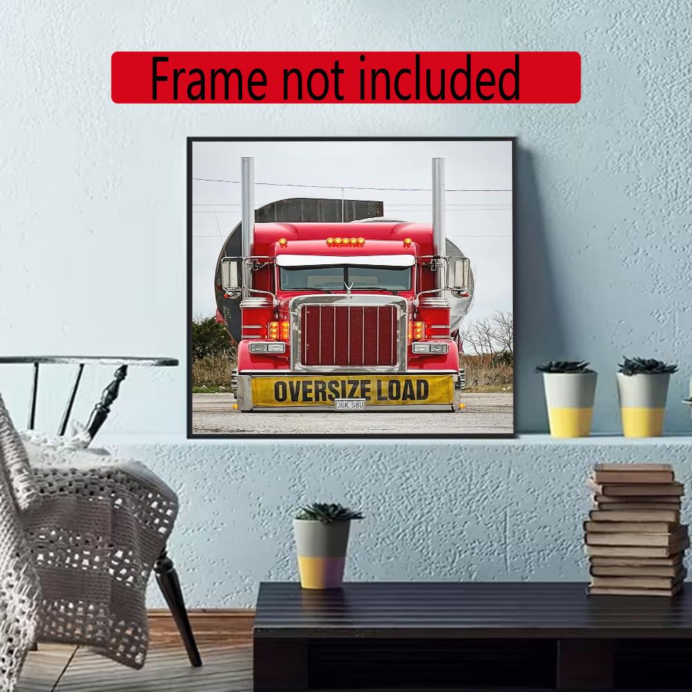 Kenworth 5D Round Diamond Painting Kit Diamond Embroidery Painting Rhinestones Mosaic Frameless Handwork Decoration Arts