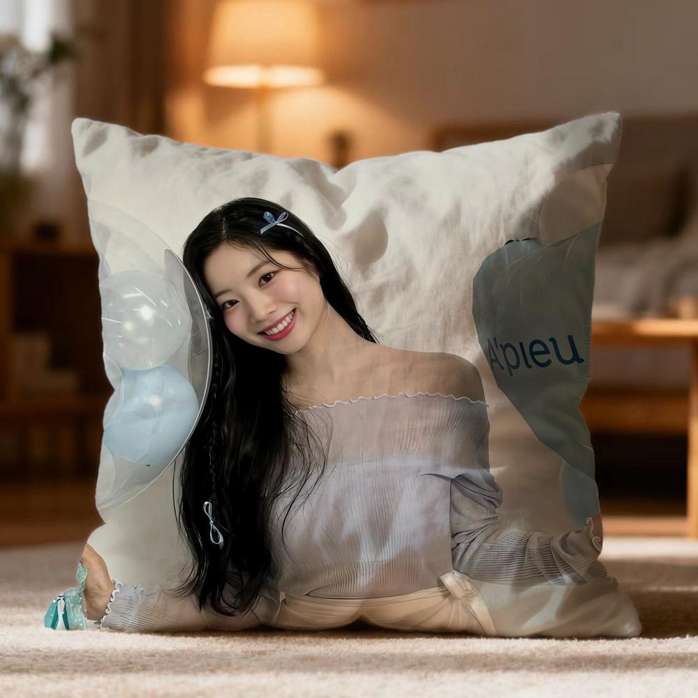 Fashion K-KKim DaHyun Cushion Cover Soft Washable Pillow Case Multi-Scene for Couch Bed Travel Office Use