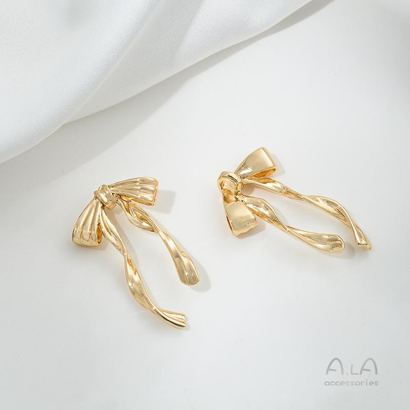 Pandantiv Arc Neted Umplut cu Aur de 14K pentru Bijuterii DIY Brățară/Colier cu Perle