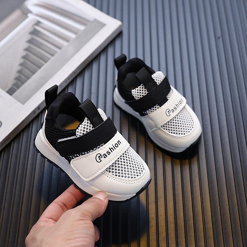 Fashion Girls Shoes Spring New Kids Sports Shoe Soft Soled Boys Mesh Shoes Anti Slip Baby Walking Shoes Simple Girl Casual Shoe
