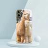 For iPhone 15 16 14 13 12 mini 11 Pro Max XS X XR SE 7 8 Plus Silicone Clear Cover Kawaii Alpaca lovely Luxury Phone Case