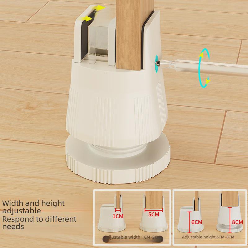 Adjustable Furniture Feet: Heightened Bed, Table, Sofa & TV Cabinet Support Pads