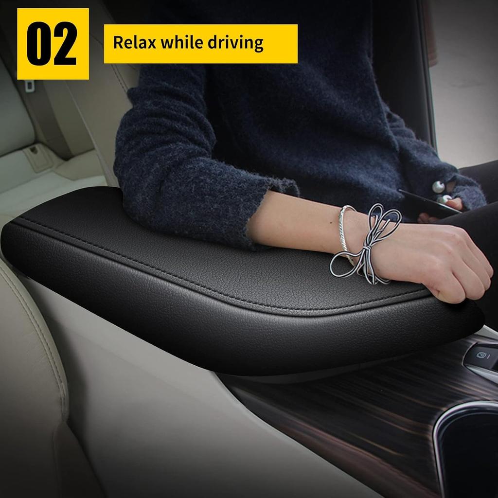 AOMSAZTO Center Console Cover Ized Armrest Cover Compatible With 2018-2024 Toyota Camry, Leather Arm Rest Covering For Car, Well-Make Durable Console