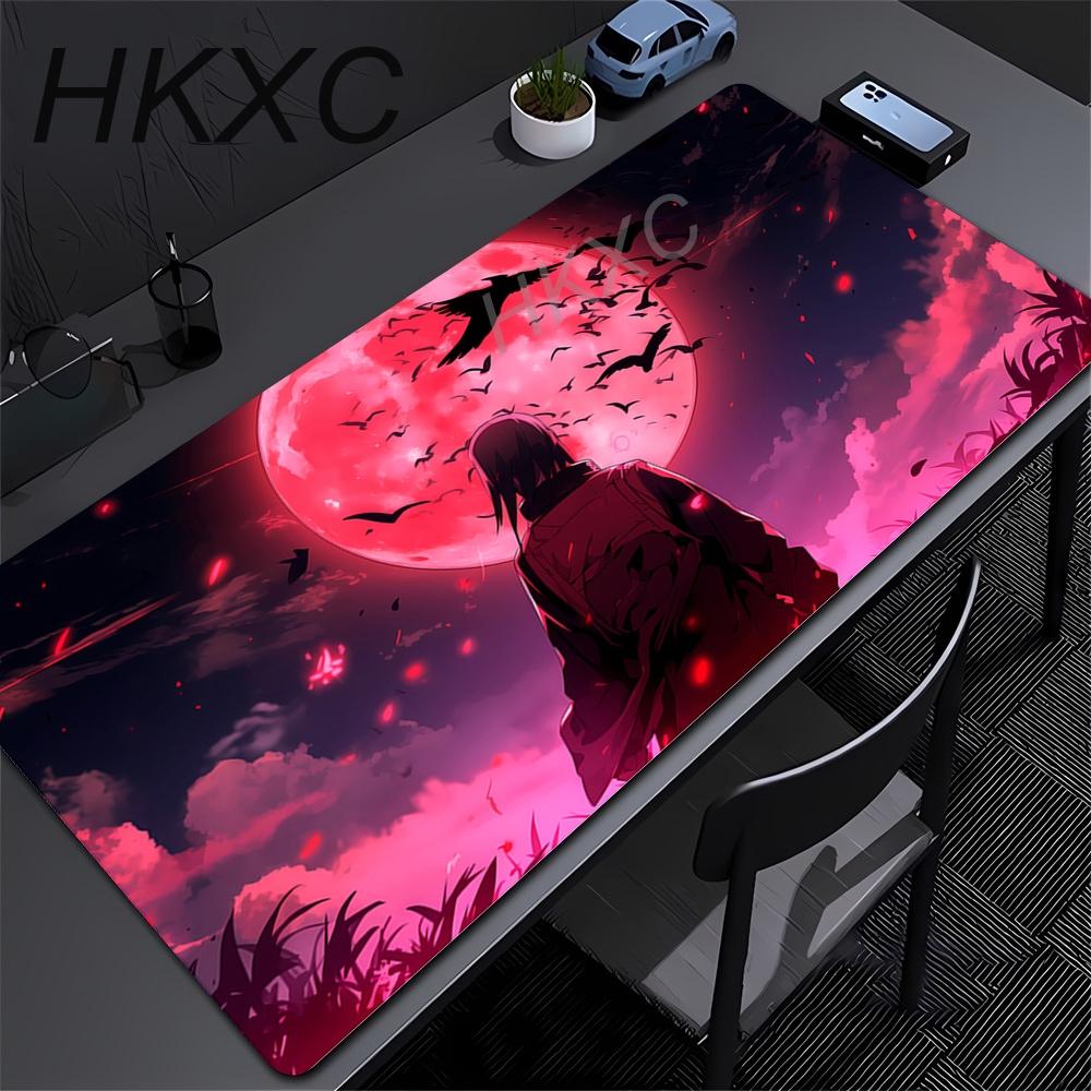 Mouse Pad Gamer Antislip Anime NNaruto Uchiha Itachi Deskmat Gaming Accessories Tablet Mats Large Mousepad Extended Mousepads