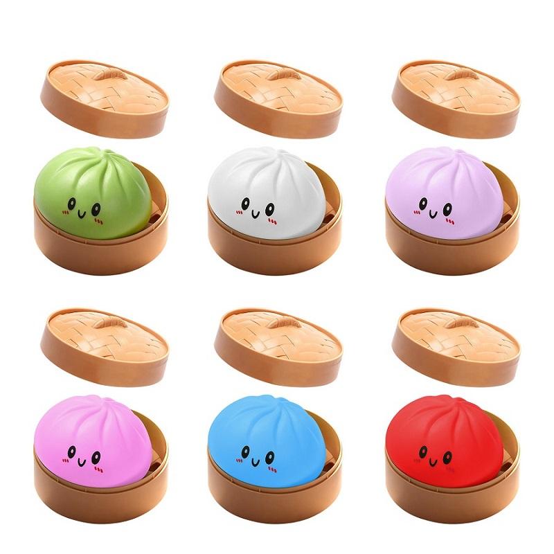 Künstlicher Plüsch Knödel Squishy Stressball Spielerischer Quetsch-Druckentlastungsball Quetsch-Fidget Geschenk Kreative Geburtstagsgeschenke Mitbringsel