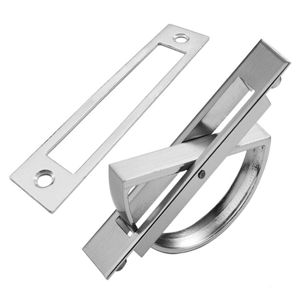 

Door Knobs Embedded Handle Invisible Handle Pull Cover Door Recessed Silver Zinc Alloy Electroplating Floor Cabinet