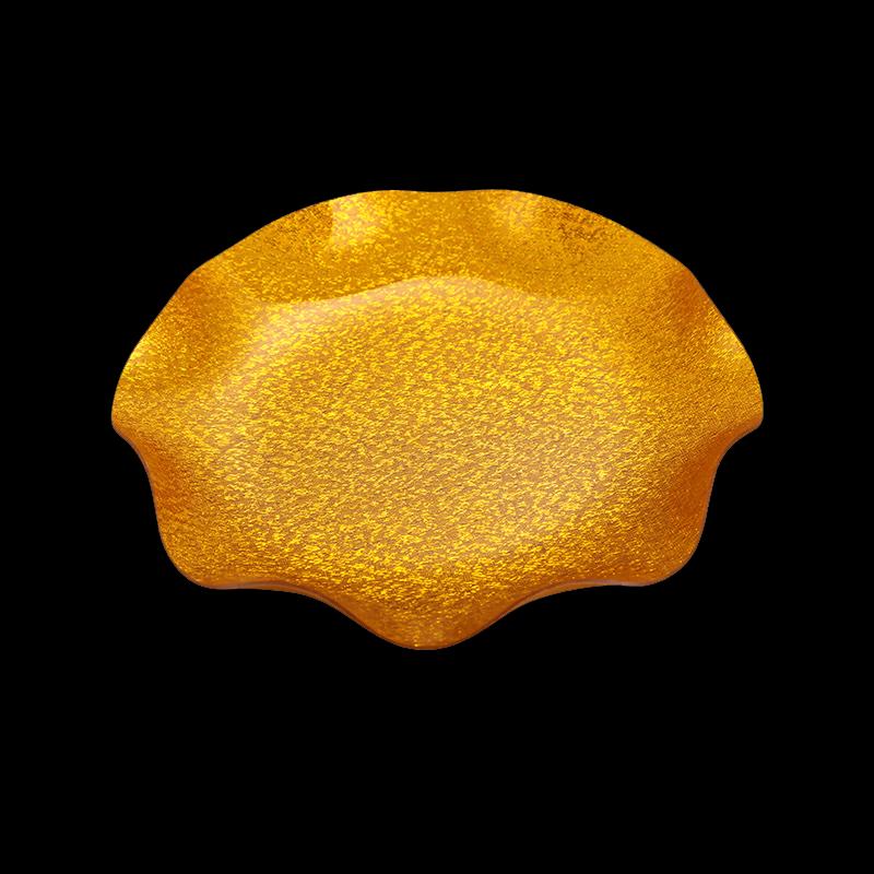 Deou Starlight 22cm Golden Acrylic Fruit Plate Set