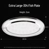 Stainless Steel Oval Fish Steaming Plate