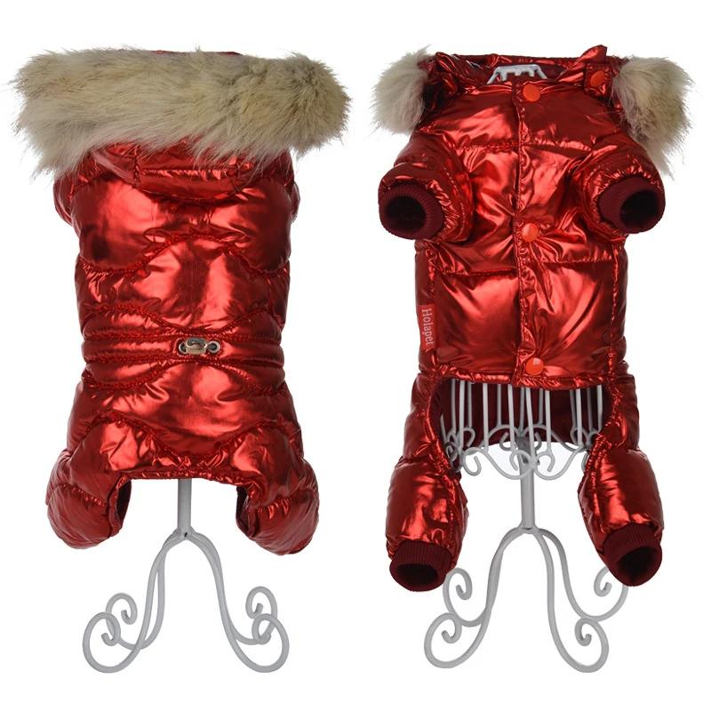 

Thick and Warm Dog Jumpsuit Winter Dog Clothes Waterproof Pet Coat Jacket Pomeranian Clothing Poodle Bichon Schnauzer Costumes 10