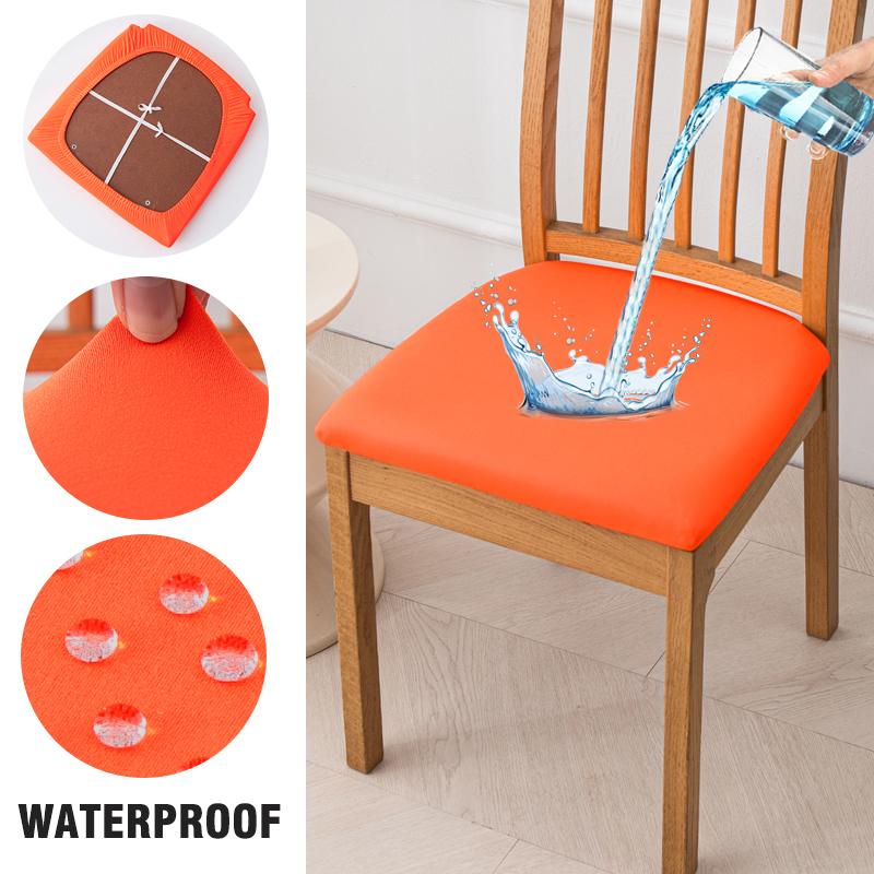 Waterproof Seat Covers For Dining Room Elastic Chairs Covers Dining Chair Cover Washable Seat Case For Kitchen,El,Restaurant