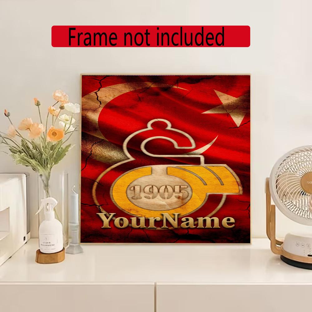 Galatasaray Personalized Text Diamond Painting Round Diamond Mosaic Rhinestones Diamond Embroidery Craft Kit Wall Decor Without Frame