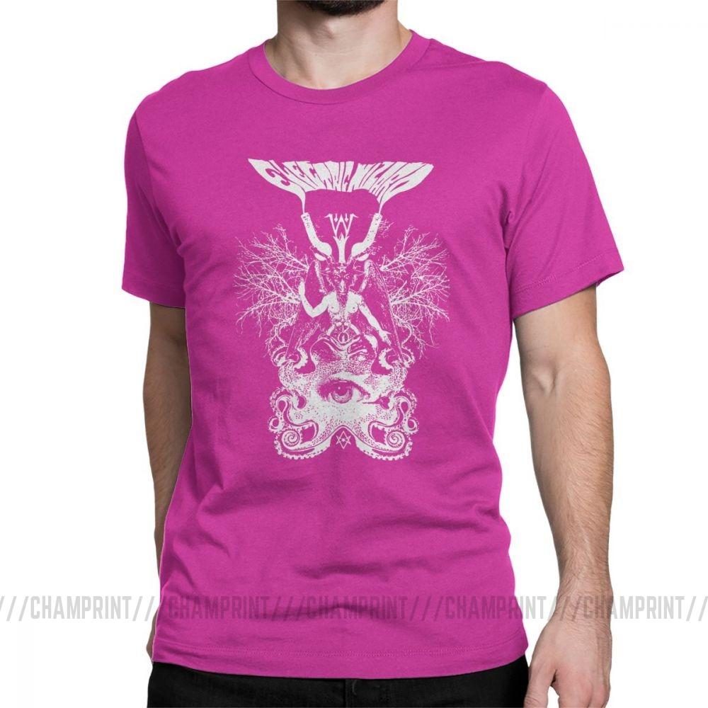 Electric Wizard Baphomet T Shirt For Men Funny Pure Cotton Tees Crewneck Short Sleeve T Shirt