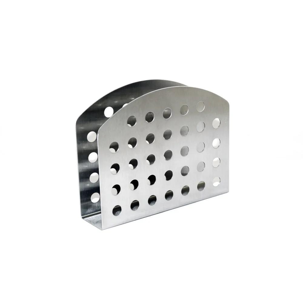 3 Pack Stainless Steel Slim Napkin Holder Durable Weighted Design Kitchen Table Organizer Fingerprint Resistant Easy Clean
