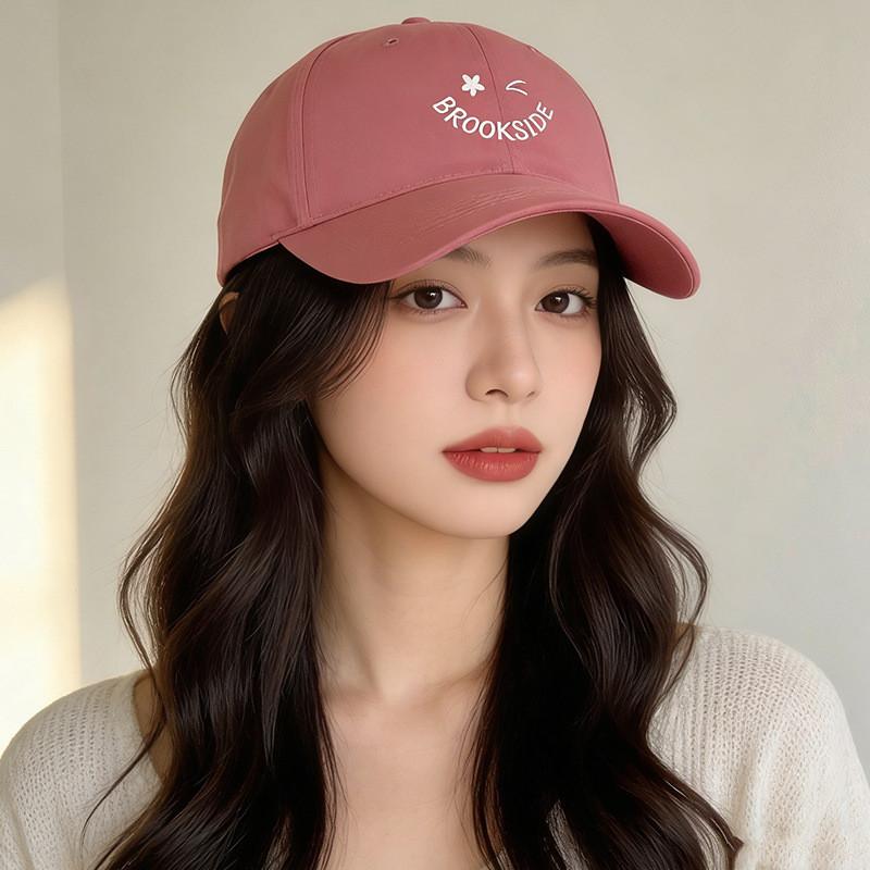 Cotton Baseball Cap With Embroidered Letters For Casual Sun Protection Men Women