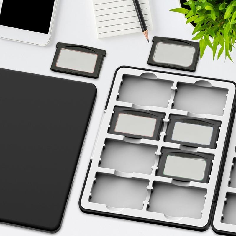 Protective Game Cartridge Storage Case Container Featuring 16 Slots Waterproof Shockproof Design Compact And Portable