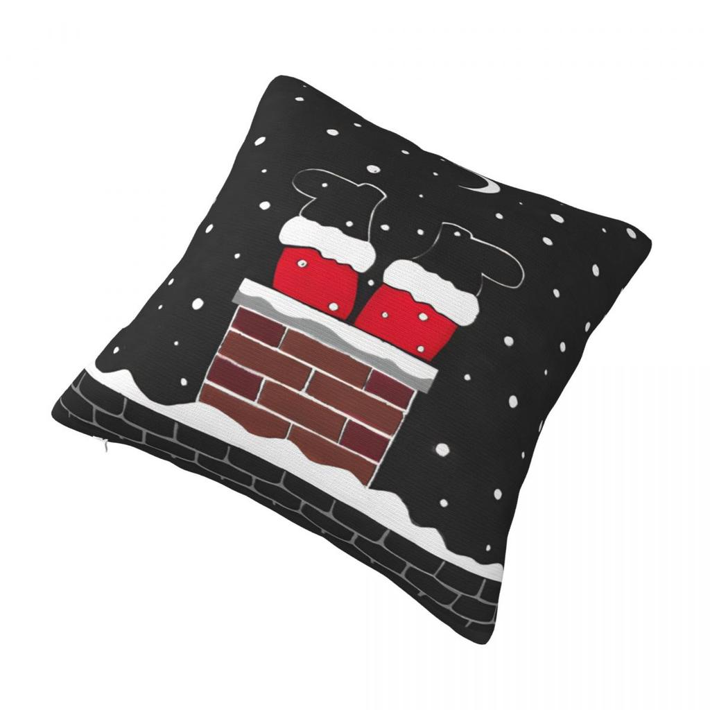 Christmas Humor Pillow Case Cushion Cover Polyester Graphic Pillow Cover Kawaii Pillowcases For Chair Sofa Home Decoration