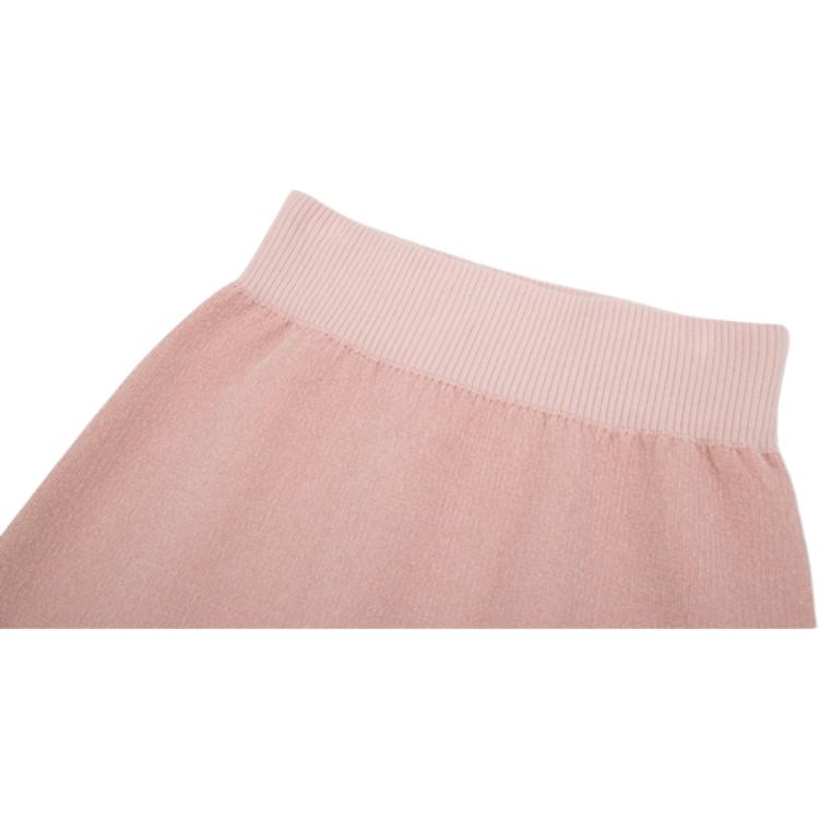 Calvin Klein Letter Jacquard Elastic Waist Knitted Casual Skirt Women skirts Shell-Pink J222986-TF6