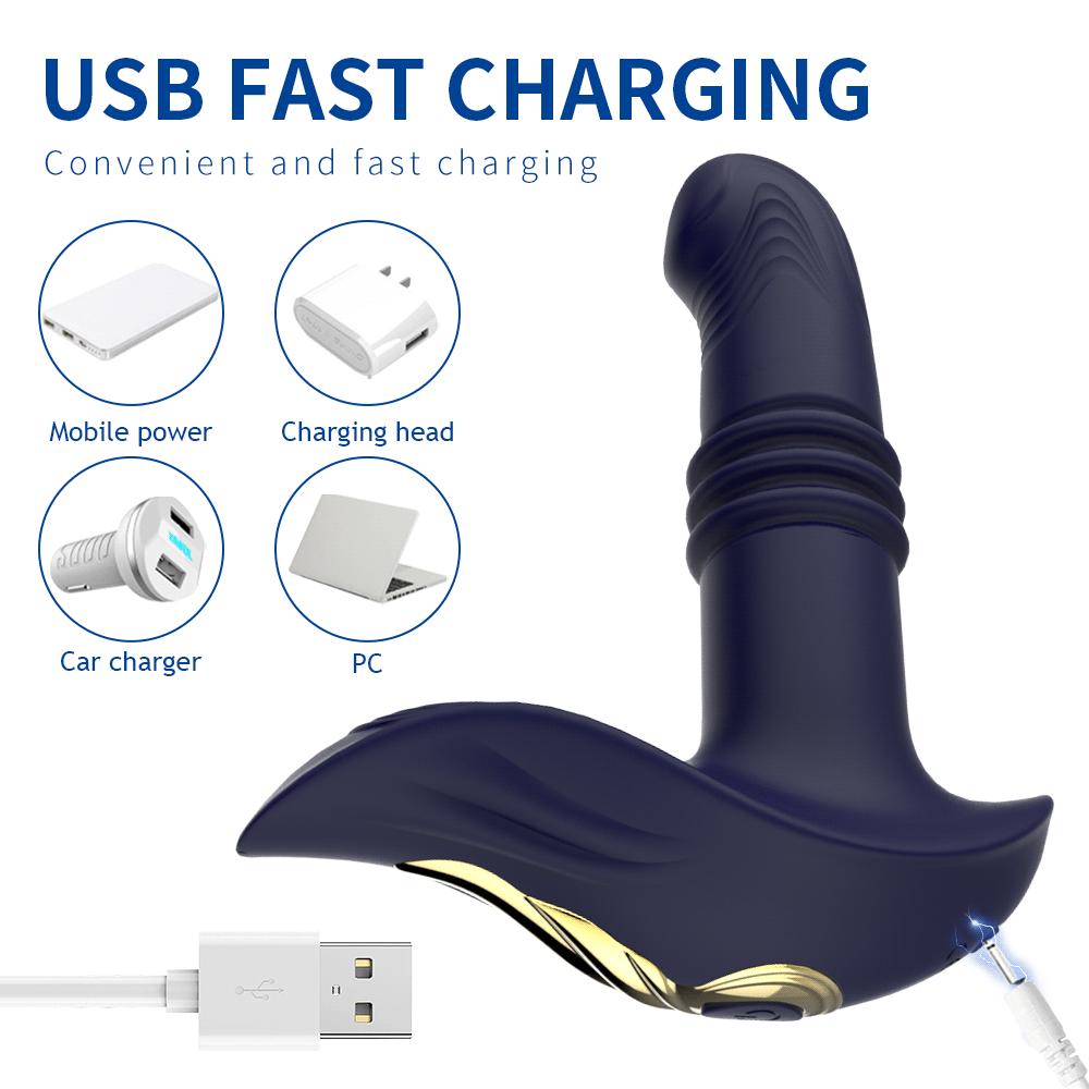 Telescopic Vibrating Butt Plug Anal Vibrator Wireless Remote Sex Toy for Women Vagina Dildo Stimulator Prostate Massager for Men