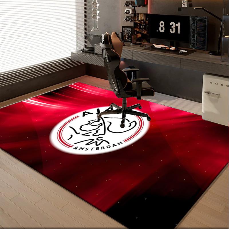 1PC rug Ajax Amsterdam Crest Carpet, Chair Rug,Area Rug for Office Bedroom living rooms bedroom, Doormat decor Christmas fan gifts