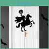 Einzigartige Halloween-Party-Deko Filz-Wandaufkleber mit Totenkopf-Händen und Kürbissen