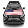 Amerikan Bayrağı Araba Kaputu Kılıfı 63 X 47 İnç Esnek Polyester Spandeks Kumaş Çoğu Araba Kamyon SUV'a Uyar Küçük Dekoratif Bayraklar Güvenli Klipsler