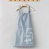 Household kitchen apron waterproof and oil-proof women's fashion new foreign style Internet celebrity apron waist catering cooking overalls