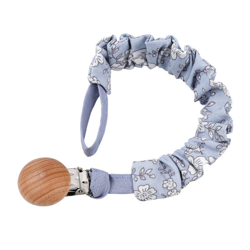 Baby Infant Cotton Pacifier Clip for Newborn Teething Soother Chew Dummy Chains