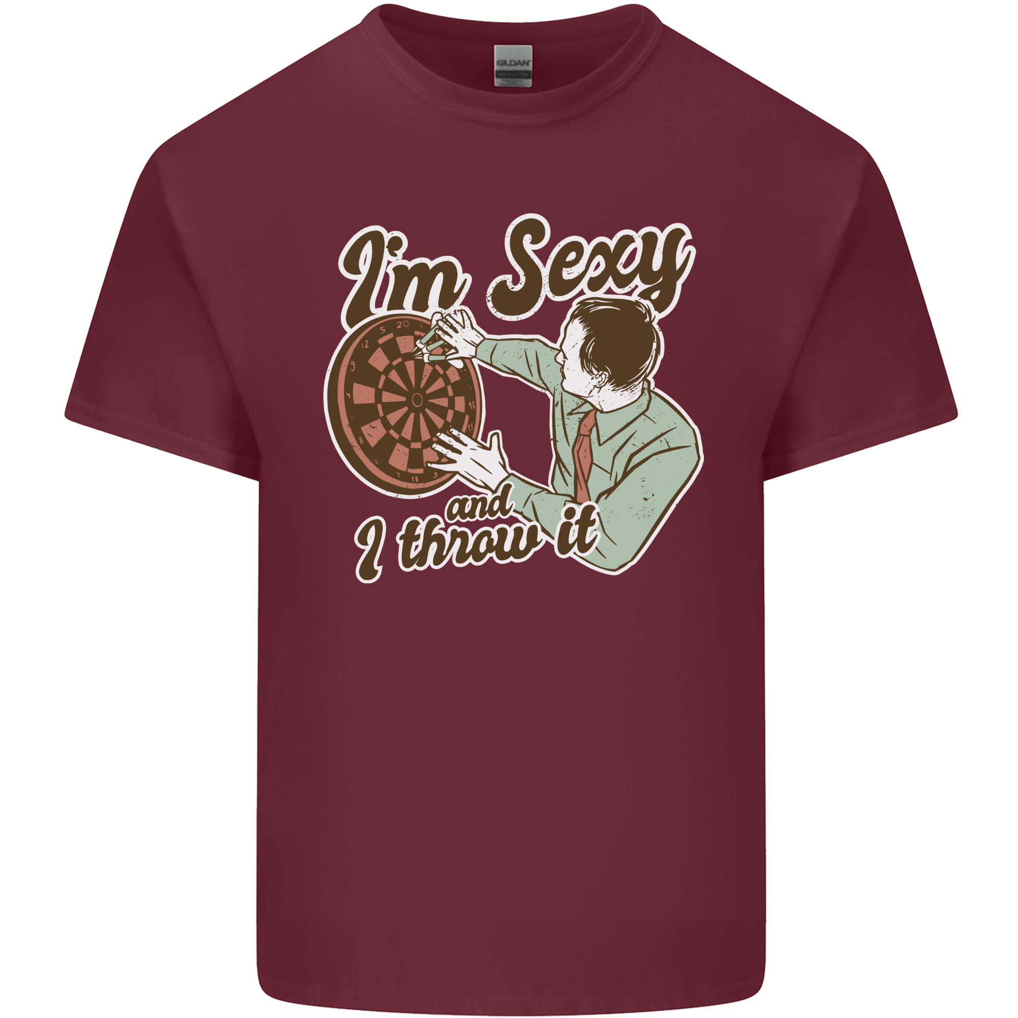 Im Sexy and I Throw It Funny Darts Player Unisexs Light Cotton TShirt S
