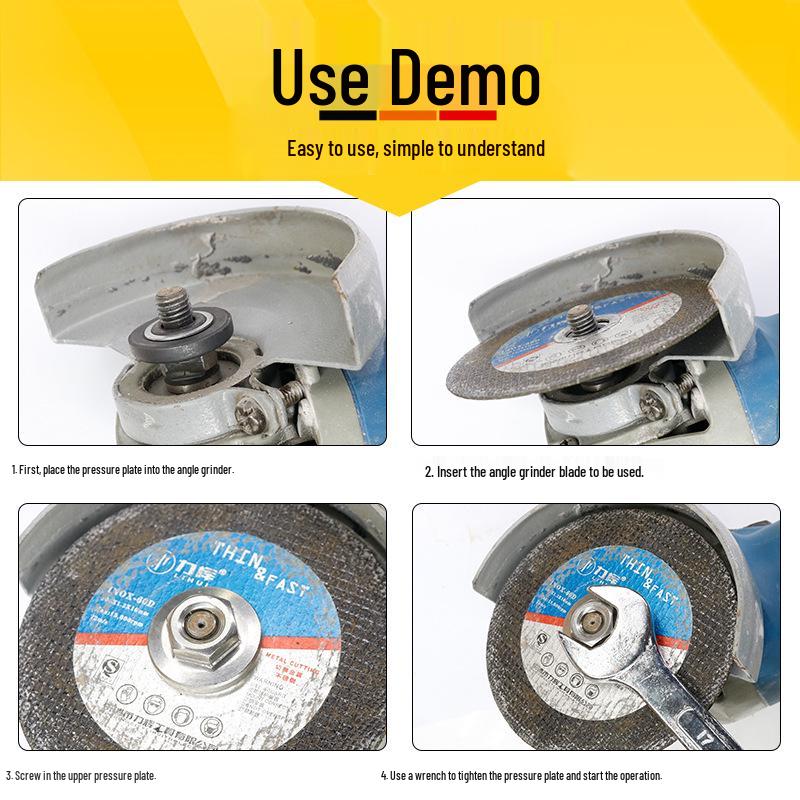 Hex Nut & Pressure Plate Set for Angle Grinder Polishing Machine