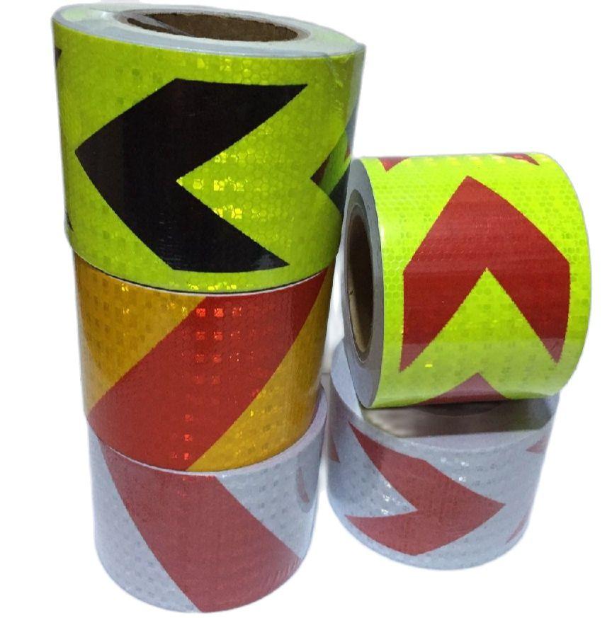 10Cm X 1M Traffic Warning Selfadhesive Tape Safety Protective Pvc Reflective Sticker