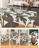 Christmas Pine Cones Branches Waterproof Tablecloth Table Decor Winter Xmas Kitchen Dining Tablecloth Christmas Decorations