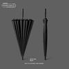 24-Rib Automatic Umbrella, Large Business Straight Umbrella, Double-Handle Factory-Printed Logo Advertising Long-Handle Umbrella