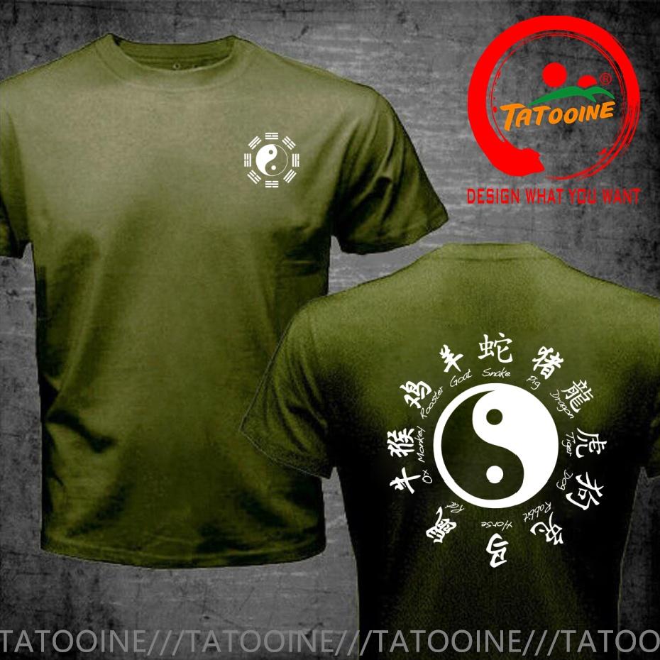 Funny Design Yin Yang Taichi Chinese Zodiac T Shirt Unisex Fashion Trendy Casual Clothing Stylish Unisex Tops Tee Shirt Leisure Tshirt
