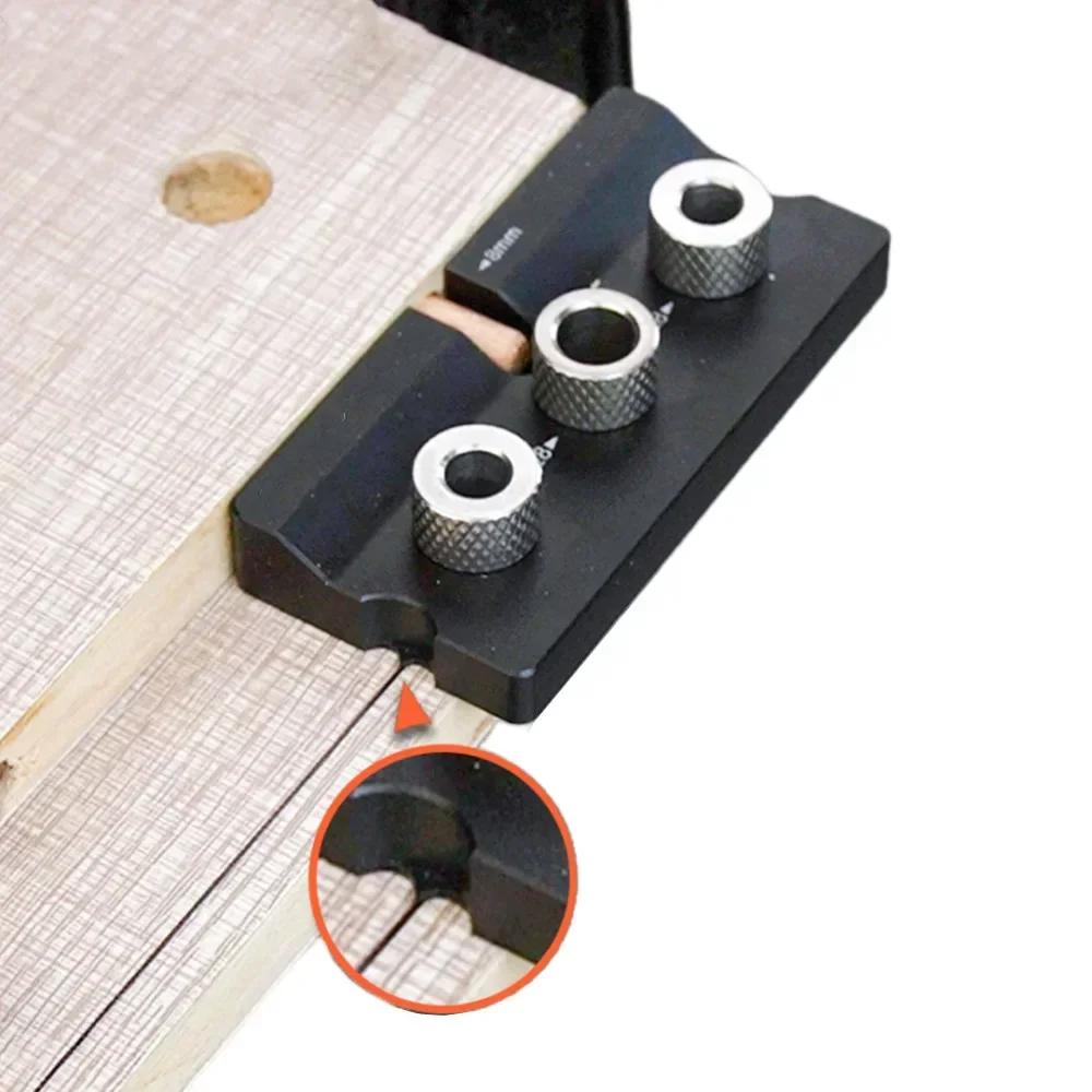 Universal 3 In 1 Dowelling Jig Cam Jig Master Kit Wood Hole Drilling Guide Woodworking Position for DIY Wood Working